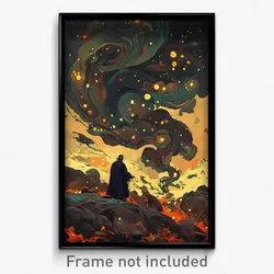 Art Poster - Small Hurricane (Psychedelic Trippy Weird 11x17 Cartoon Print)
