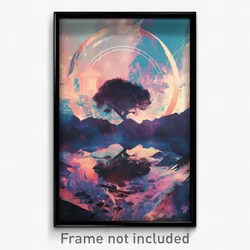Movie Art Poster - Rural Park (Psychedelic Trippy Retro Cartoon Film Print)
