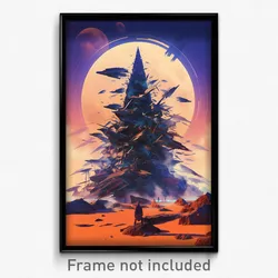 Movie Art Poster - Nifty Cairn (Psychedelic Trippy Retro Cartoon Film Print)