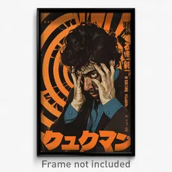 Thai Movie Poster - Man Feeling Apathy, Quirky Blue Scarf (Thailand Art Print)