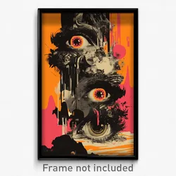 Icelandic Movie Poster - Modest Column (Iceland Retro Film Art Print)