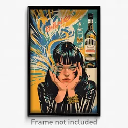 Brazilian Movie Poster - Woman Feeling Flakey, Glorious Bobby Socks (Art Print)