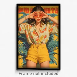 Vietnamese Movie Poster - Girl Feeling Discontentment, Zany Yellow Shorts