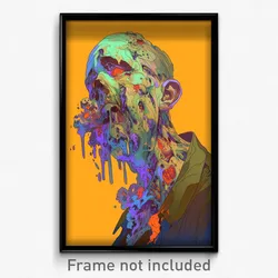 Art Poster - Aged Glen (Psychedelic Trippy Weird 11x17 Print)