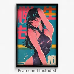 Vietnamese Movie Poster - Girl Feeling Demoralized, Gripping Purple Bodysuit