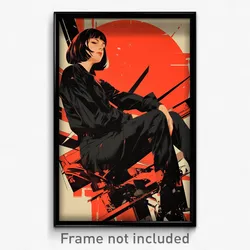 German Movie Poster - Girl Feeling Lonely, Grand Black Pants (Germany Art Print)