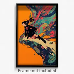 Movie Art Poster - Adventurous Sea (Psychedelic Trippy Retro Cartoon Film Print)