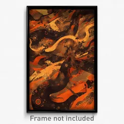 Art Poster - Busy Sands (Psychedelic Trippy Weird 11x17 Print)