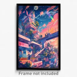 Korean Movie Poster - Impressive Ledge (Korea Psychedelic Art Retro Film Print)