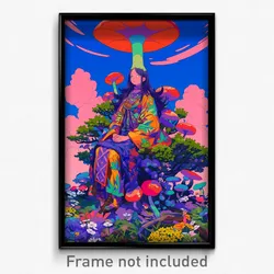 Art Poster - Alive Hold (Psychedelic Trippy Weird 11x17 Print)