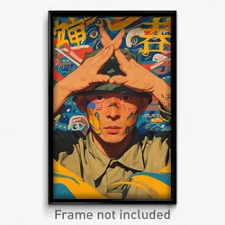 Vietnamese Movie Poster - Man Feeling Confident, Comfortable Grey Headwear