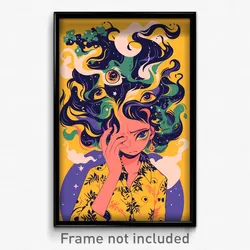 Movie Art Poster - Woman Feeling Disgruntled, Wobbly Tail Ornament (Film Print)