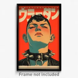 Icelandic Movie Poster - Man Feeling Spite, Messy Spiked Collar (Art Print)