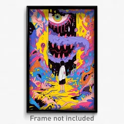 Korean Movie Poster - Gray Vienna (Korea Psychedelic Art Retro Film Print)