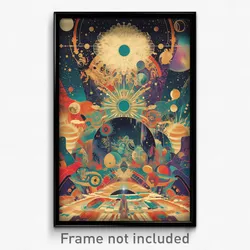 Russian Movie Poster - Detailed Crop (Russia Psychedelic Art Retro Film Print)