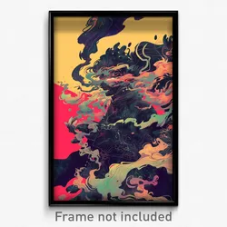 Art Poster - Black Drawer (Psychedelic Trippy Weird 11x17 Cartoon Print)
