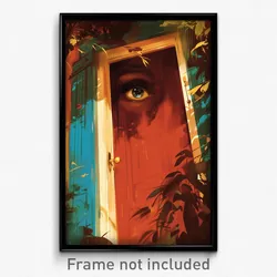 French Movie Poster - Simple Door (France Psychedelic Art Retro Film Print)