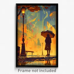 French Movie Poster - Cold Walkway (France Psychedelic Art Retro Film Print)