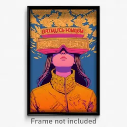 Russian Movie Poster - Girl Feeling Frustrated, Aged Two Tone Headwear (Print)