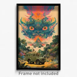 Thai Movie Poster - Sweet Giant (Thailand Psychedelic Art Retro Film Print)