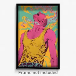 Icelandic Movie Poster - Man Feeling Enchanted, Stupendous Yellow Tank Top