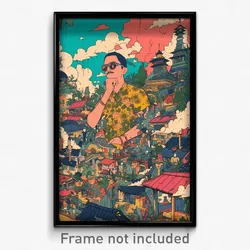 Indonesian Movie Poster - Unusual Small Town (Indonesia Retro Film Art Print)