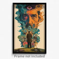 Icelandic Movie Poster - Dry Wild (Iceland Psychedelic Art Retro Film Print)