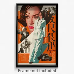 Chinese Movie Poster - Woman Feeling Reluctant, Large White Suit (Art Print)