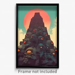 Spanish Movie Poster - Rough Ziggurat (Spain Psychedelic Art Retro Film Print)