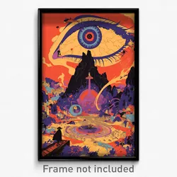 Greek Movie Poster - Admired Abbey (Greece Psychedelic Art Retro Film Print)