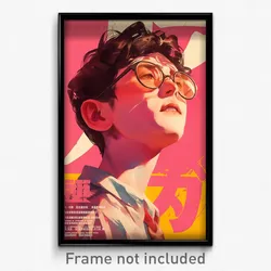 Thai Movie Poster - Boy Feeling Assertive, Thoughtful Pink Cape (Art Print)
