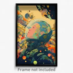Movie Art Poster - Famous Turn (Psychedelic Trippy Retro Cartoon Film Print)