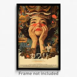 Indonesian Movie Poster - Woman Feeling Tired, Old Brown Sleeves (Art Print)