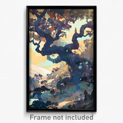 Art Poster - Stylish Wilderness (Psychedelic Trippy Weird 11x17 Print)
