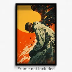 Spanish Movie Poster - Man Feeling Grief, Rich Wings (Spain Film Art Print)