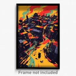 Spanish Movie Poster - Frightening Spanish City (Spain Retro Film Art Print)