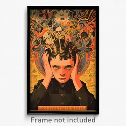 Russian Movie Poster - Boy Feeling Restlessness, Mellow Black Apron (Art Print)