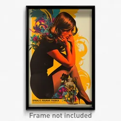 Spanish Movie Poster - Girl Feeling Indifference, Studious Grey Legwear (Print)