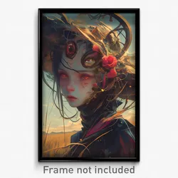 Art Poster - Prestigious Flood Plain (Psychedelic Trippy Weird Cartoon Print)