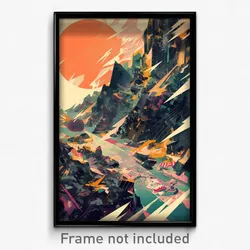 Icelandic Movie Poster - Damaged Sushi (Iceland Retro Film Art Print)