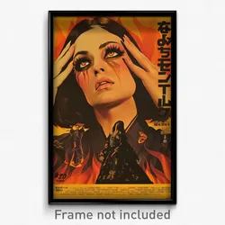 Spanish Movie Poster - Woman Feeling Joy, Made Up Red Hakama (Spain Art Print)