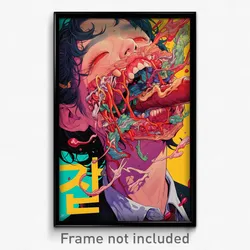 Korean Movie Poster - Notable Hot Dog (Korea Psychedelic Art Retro Film Print)