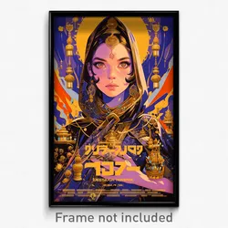 Thai Movie Poster - Woman Feeling Determined, Made Up Hooded Capelet (Art Print)