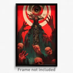 German Movie Poster - Cold Sepulchre (Germany Psychedelic Art Retro Film Print)