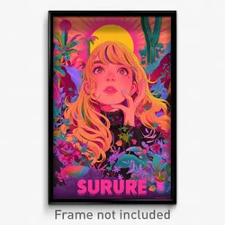 Spanish Movie Poster - Girl Feeling Surprise, French Highleg (Spain Art Print)