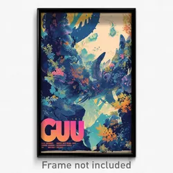 Icelandic Movie Poster - Artistic Canton (Iceland Retro Film Art Print)