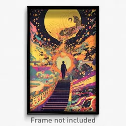 Thai Movie Poster - Insane Well (Thailand Psychedelic Art Retro Film Print)