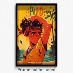 Brazilian Movie Poster - Boy Feeling Glumness, Ragged Multicolored Hairband