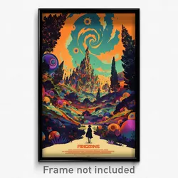 French Movie Poster - Imperfect Tube (France Psychedelic Art Retro Film Print)