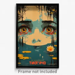 Russian Movie Poster - Thick Pond (Russia Psychedelic Art Retro Film Print)